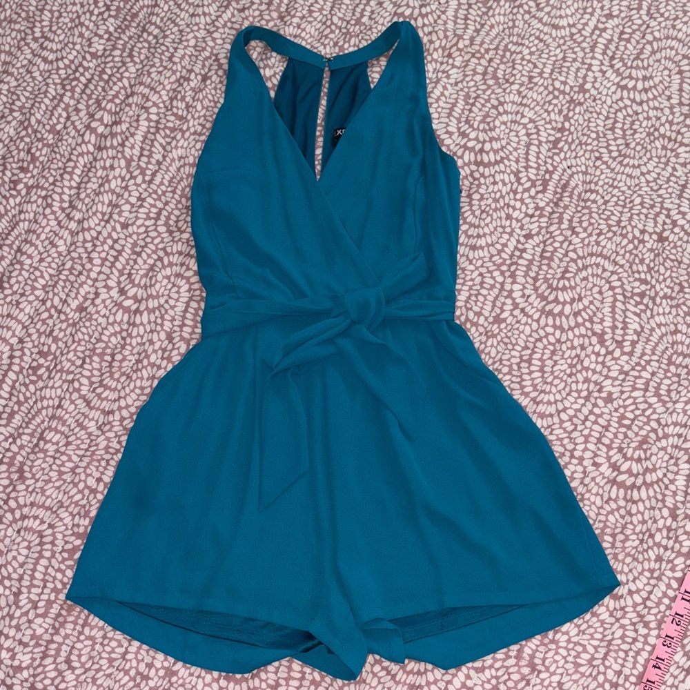 Express Teal Women's Romper
